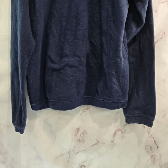 Columbia Hoodie Youth XL Navy White Spellout Sweatshirt Pullover Boys Trek Blue - Picture 8 of 12